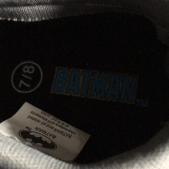 Batman Kids Slip on Shoes with rope Size M 7/8 - Picture 5 of 5